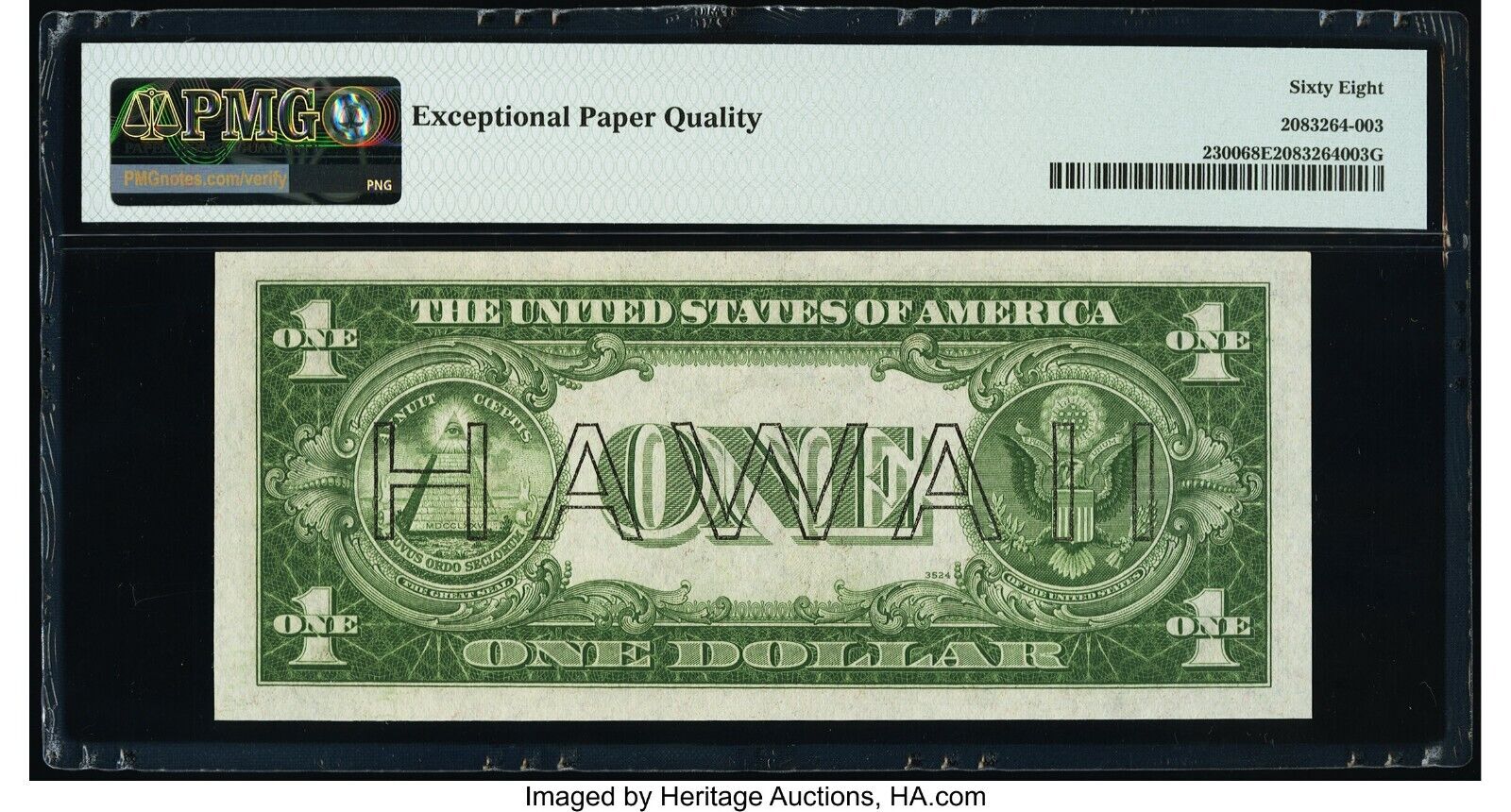 FR. 2300 1935 $1 Hawaii Silver Certificate b