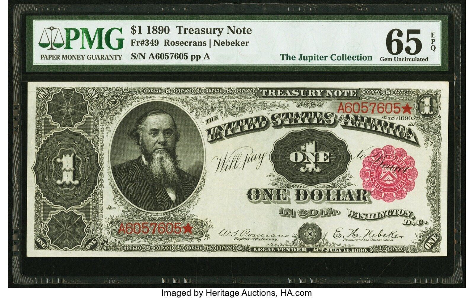 FR.349 1890 $1 Treasury Note a